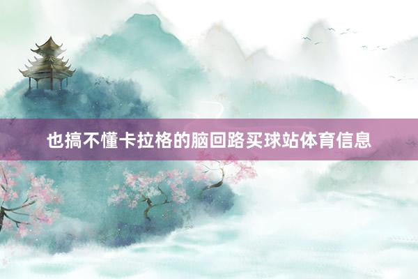 也搞不懂卡拉格的脑回路买球站体育信息