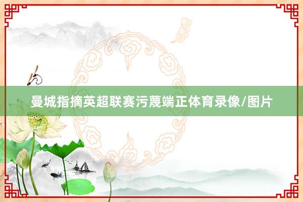 曼城指摘英超联赛污蔑端正体育录像/图片