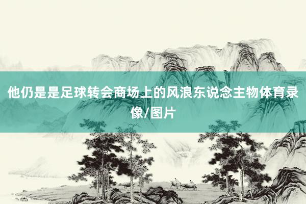 他仍是是足球转会商场上的风浪东说念主物体育录像/图片