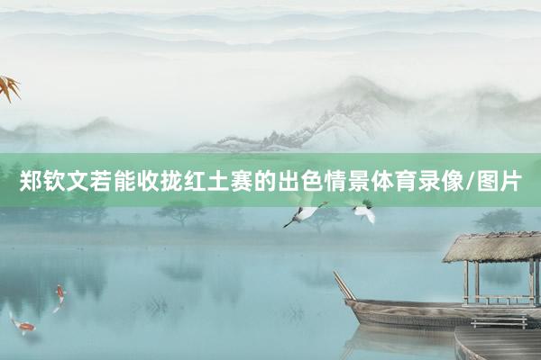 郑钦文若能收拢红土赛的出色情景体育录像/图片