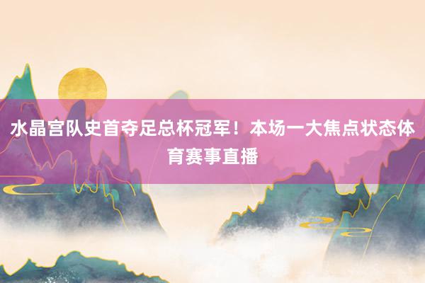 水晶宫队史首夺足总杯冠军！本场一大焦点状态体育赛事直播