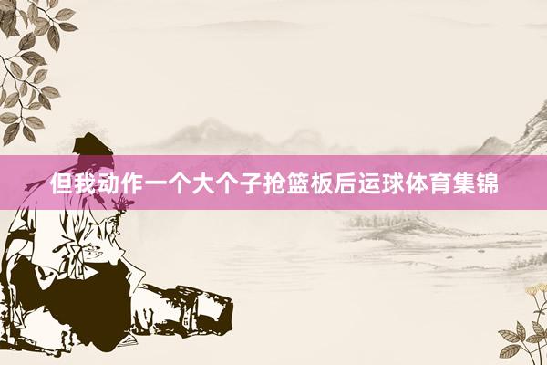 但我动作一个大个子抢篮板后运球体育集锦