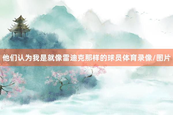 他们认为我是就像雷迪克那样的球员体育录像/图片