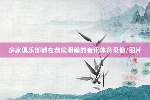 多家俱乐部都在恭候明确的音讯体育录像/图片