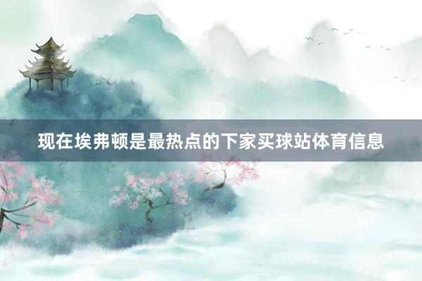 现在埃弗顿是最热点的下家买球站体育信息