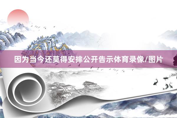 因为当今还莫得安排公开告示体育录像/图片