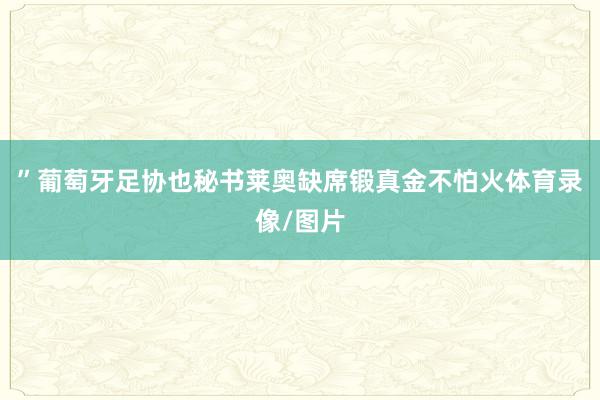 ”葡萄牙足协也秘书莱奥缺席锻真金不怕火体育录像/图片