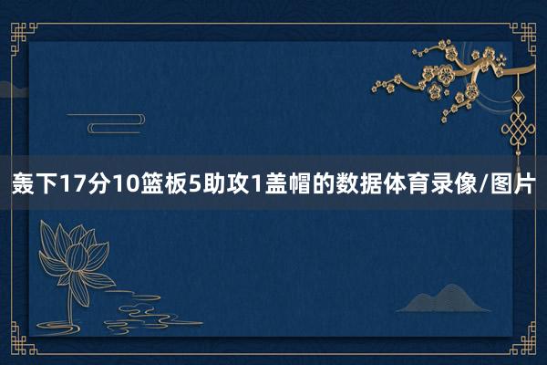 轰下17分10篮板5助攻1盖帽的数据体育录像/图片